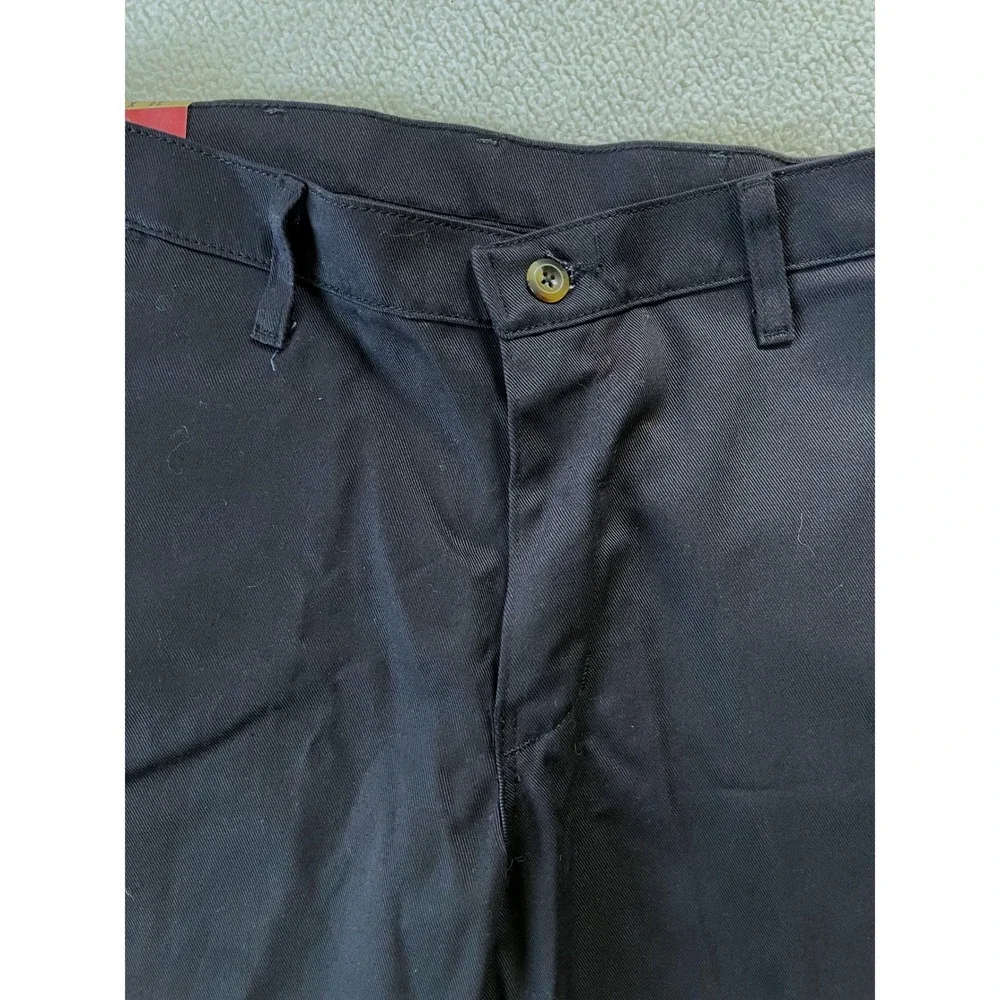 Red Kap Mens 34x32 Work Pants Black PC44BK1 100% Cotton Straight Leg
